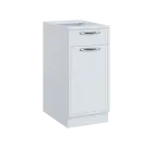 QS - 4DZ spodní skříňka, 1-dveřová/zásuvka, pravá, 900x400x600, bílá